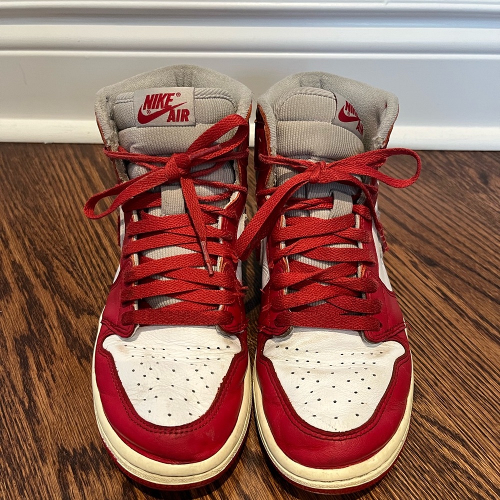 Nike Air Red and White High-Tops